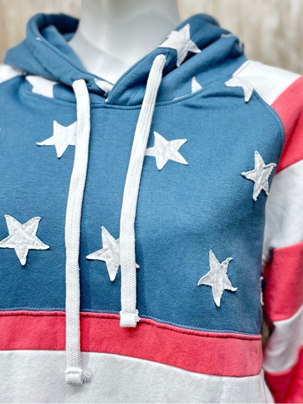 Simply Southern Patch USA Hoodie NWT [C39] - Picture 5 of 8